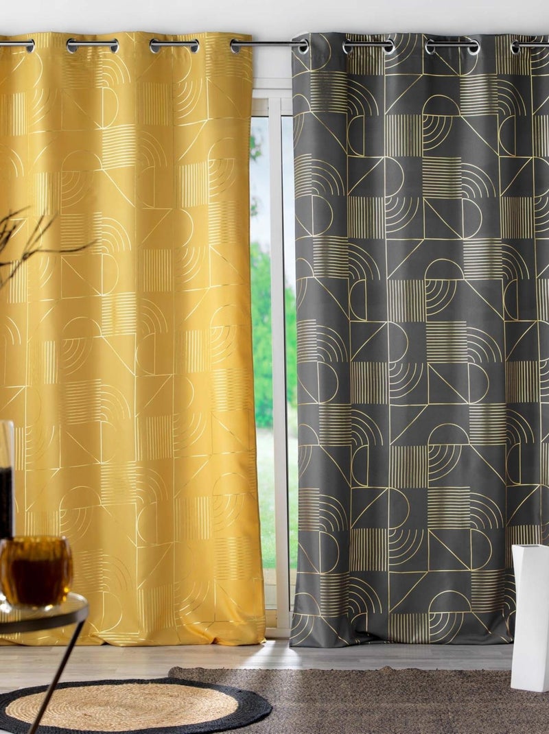 Tenda schermante con motivo metallico Grigio antracite - Kiabi