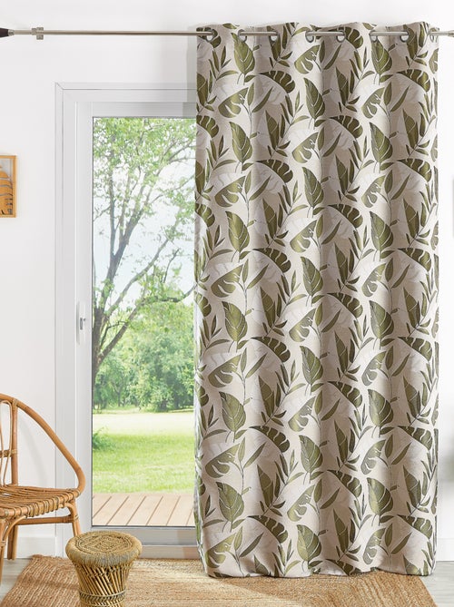 Tenda schermata con occhielli a foglia - Kiabi