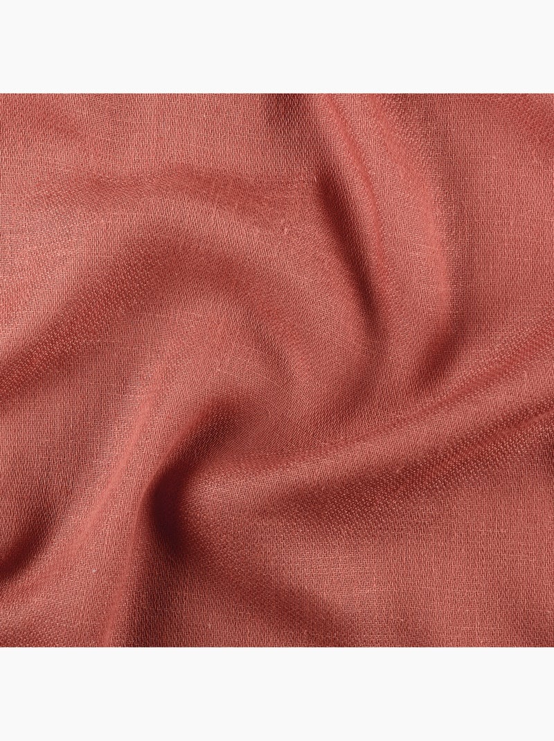 Tenda schermata con occhielli in polilina satinata Arancione corallo - Kiabi