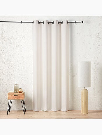 Tenda schermata con occhielli in polilina satinata