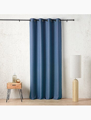 Tenda schermata con occhielli in polilina satinata