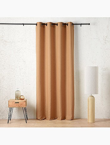 Tenda schermata con occhielli in polilina satinata