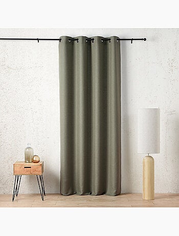 Tenda schermata con occhielli in polilina satinata