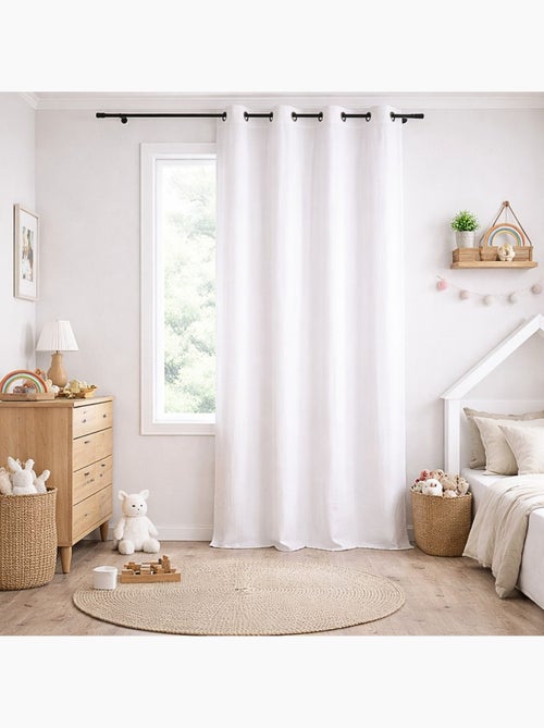 Tenda schermata in garza di cotone con occhielli - Kiabi