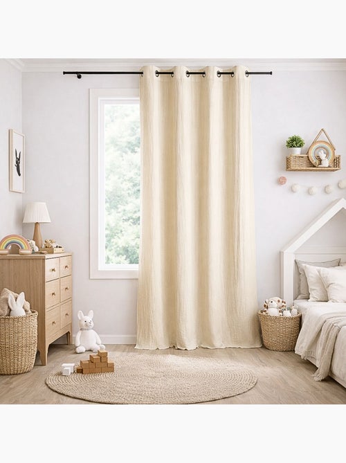 Tenda schermata in garza di cotone con occhielli - Kiabi