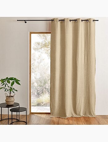 Tenda schermata in garza di cotone con occhielli MIRMANDE