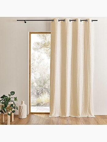 Tenda schermata in garza di cotone con occhielli MIRMANDE