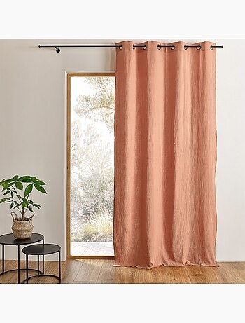 Tenda schermata in garza di cotone con occhielli MIRMANDE