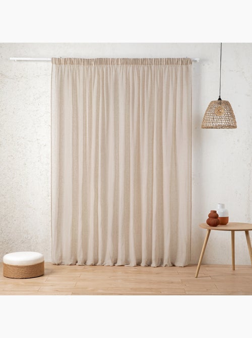 Tenda schermata in garza di polilina con treccia arricciata - Kiabi