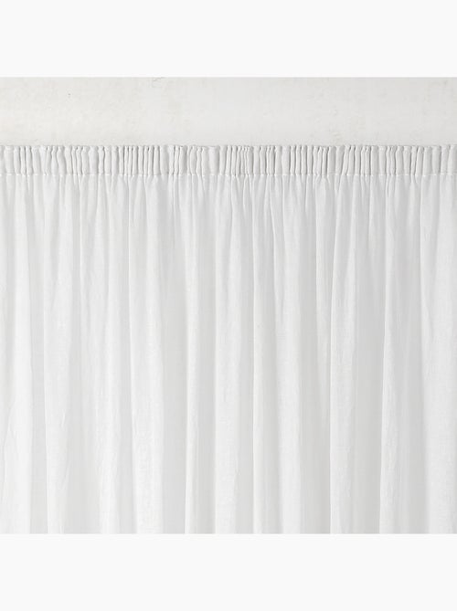 Tenda schermata in garza di polilina con treccia arricciata - Kiabi