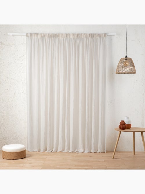 Tenda schermata in garza di polilina con treccia arricciata - Kiabi