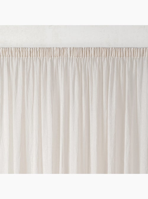 Tenda schermata in garza di polilina con treccia arricciata - Kiabi