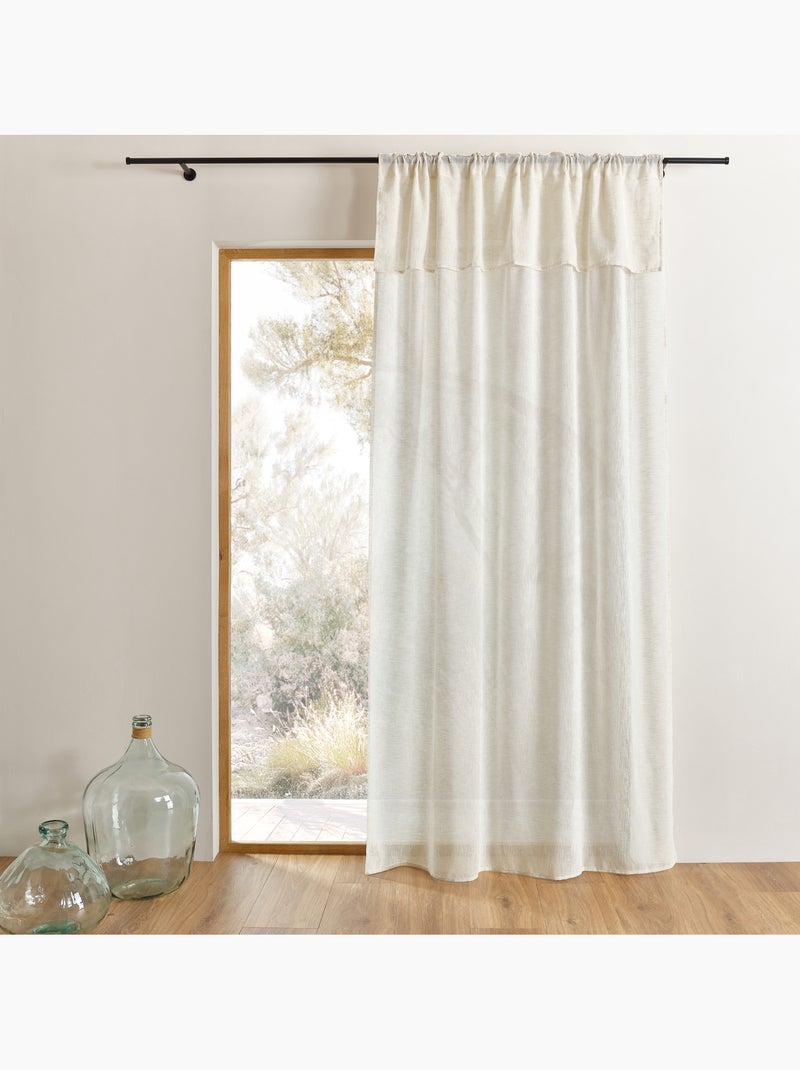 Tenda sospesa 3 in 1 con mantovana LUZ Beige chiaro - Kiabi