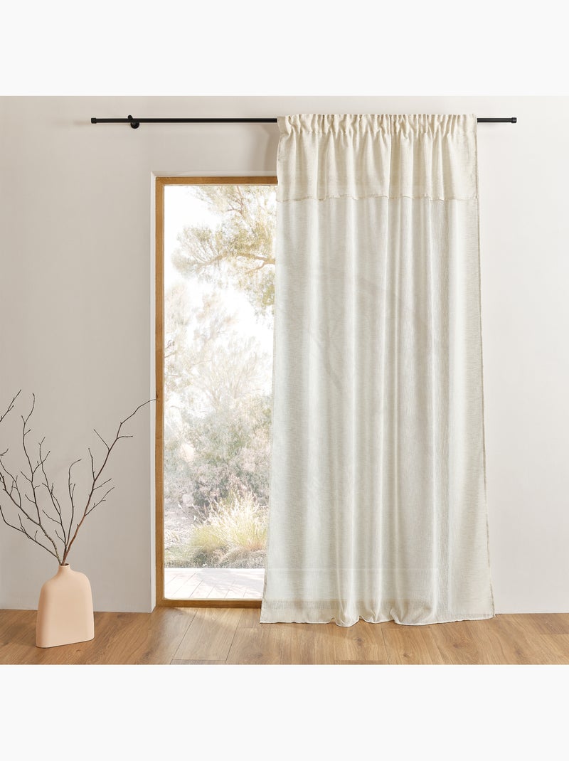 Tenda sospesa 3 in 1 con mantovana LUZ Beige chiaro - Kiabi