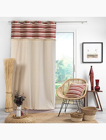 Tenda superiore con tessuto e frange