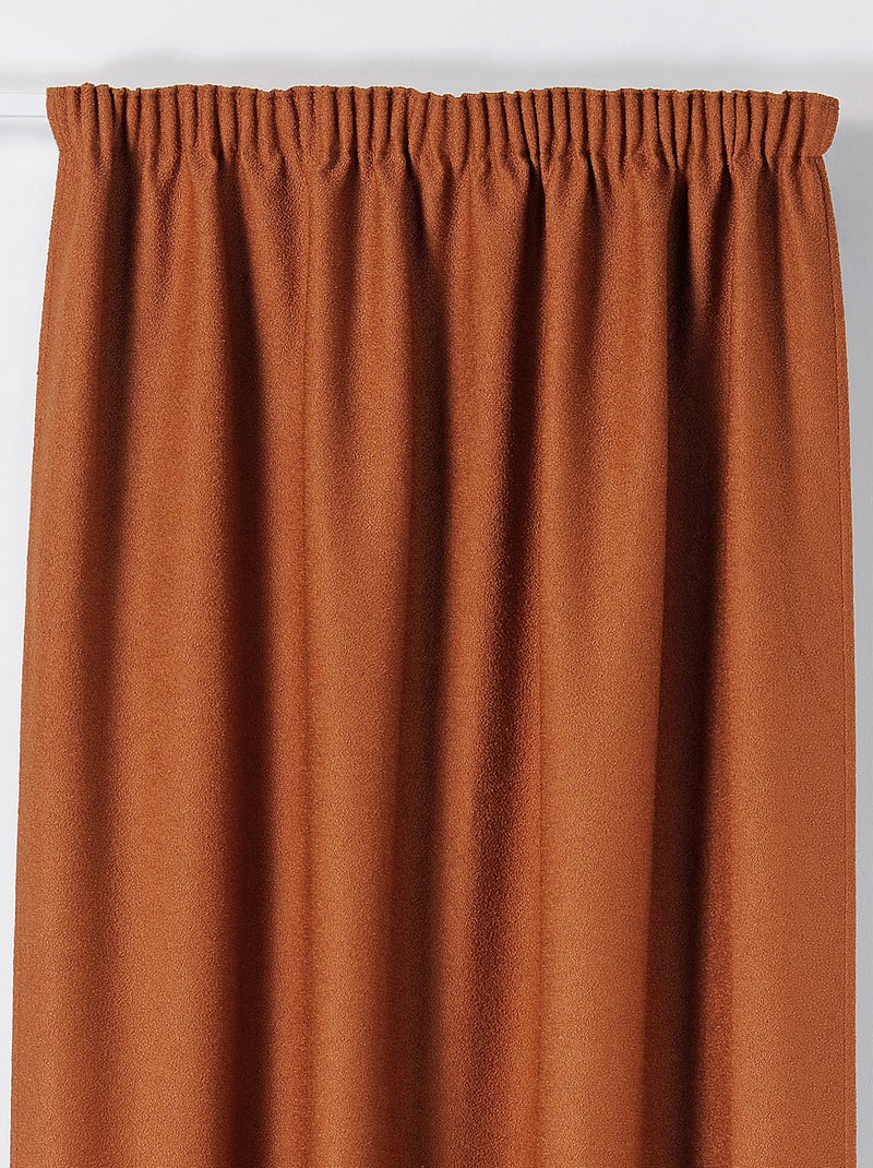Tenda termica con treccia ad effetto arricciato Terracotta - Kiabi