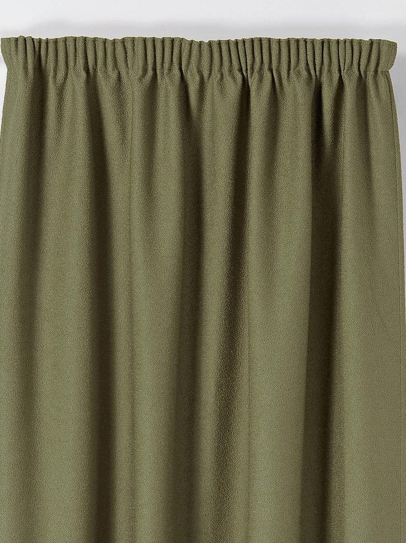 Tenda termica con treccia ad effetto arricciato Verde oliva - Kiabi