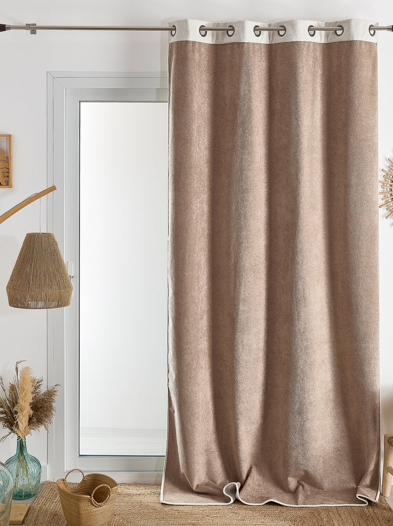Tenda termica e oscurante bifacciale con sensazione di coccolosità Ecru - Kiabi