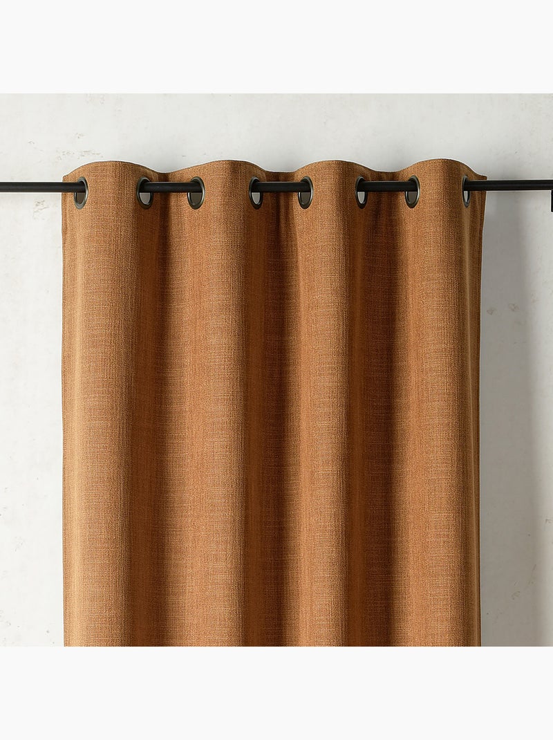 Tenda termica e oscurante in pile con occhielli Marrone chiaro - Kiabi