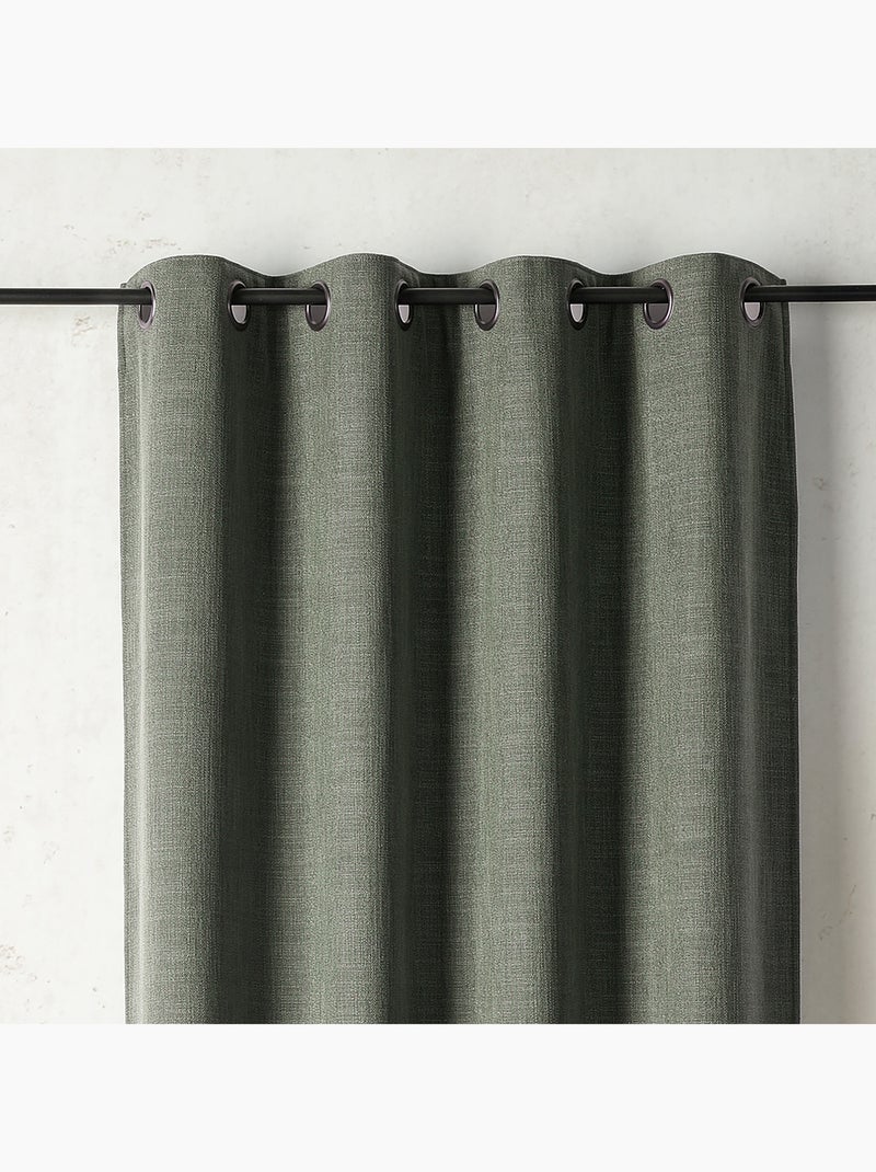 Tenda termica e oscurante in pile con occhielli Verde - Kiabi