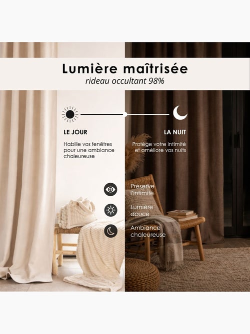 Tenda termica, fonoassorbente e semi-oscurante konfor - Kiabi