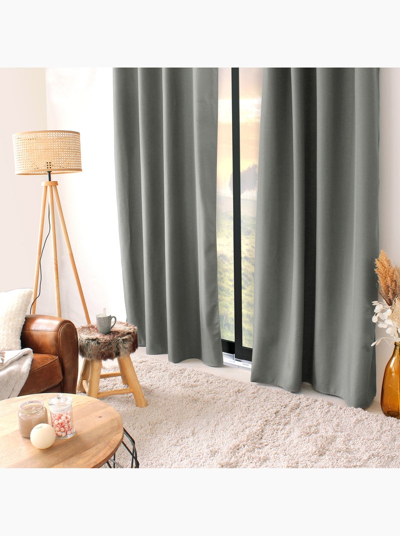 Tenda termica in microfibra foderata Grigio chiaro - Kiabi