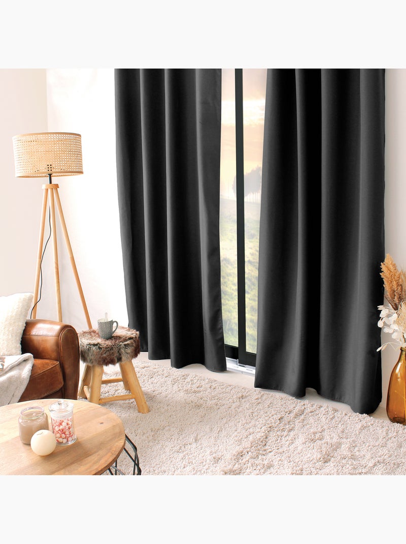 Tenda termica in microfibra foderata Grigio scuro - Kiabi
