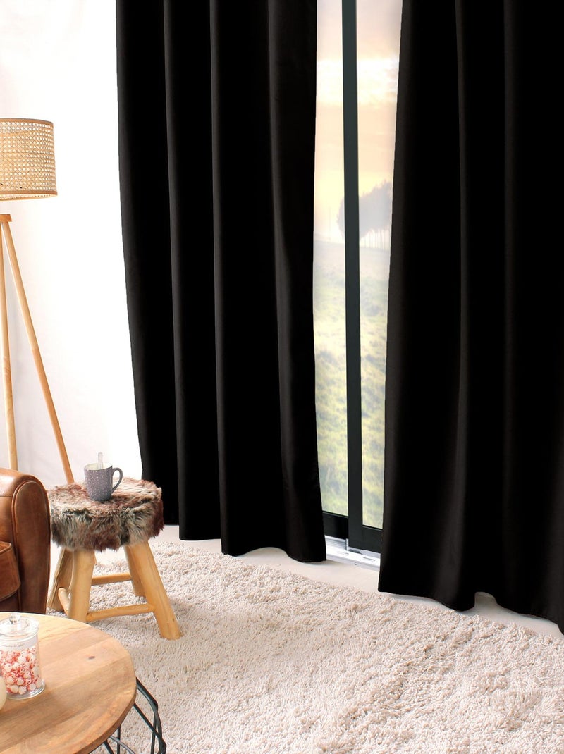 Tenda termica in microfibra foderata Legno naturale - Kiabi