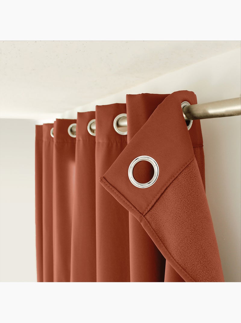 Tenda termica in microfibra foderata Terracotta - Kiabi