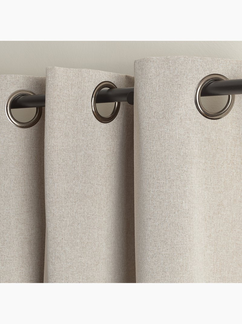 Tenda termica oscurante ad occhielli Beige chiaro - Kiabi