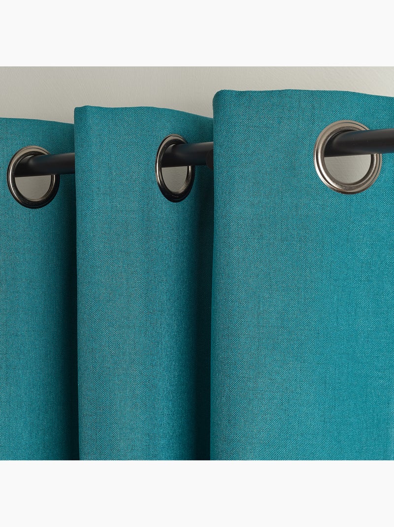 Tenda termica oscurante ad occhielli Blu pavone - Kiabi