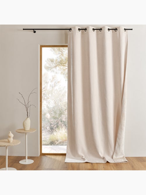 Tenda termica reversibile con occhielli e retro in pile - Kiabi Tenda termica reversibile con occhielli e retro in pile - Kiabi