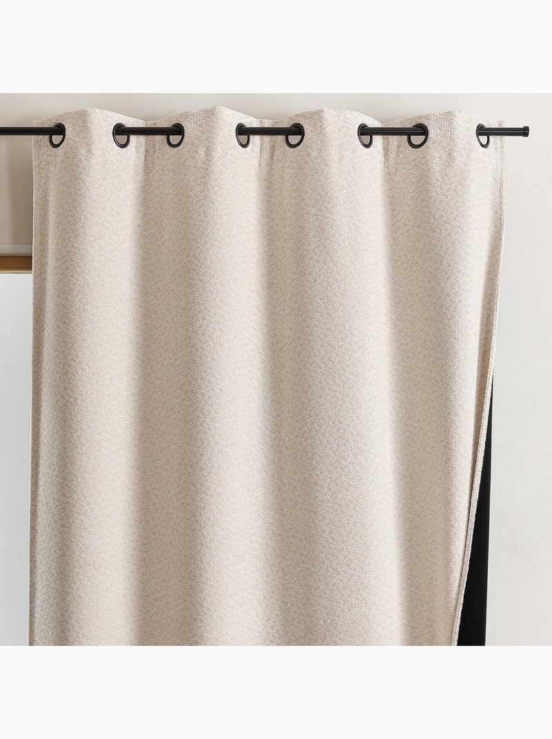 Tenda termoisolante e oscurante con occhielli Ecru - Kiabi