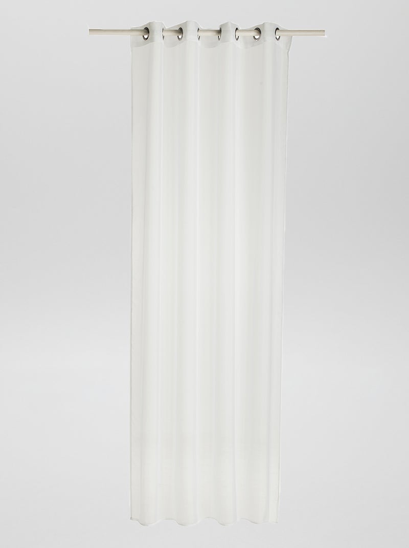 Tenda tinta unita con occhielli bianco - Kiabi
