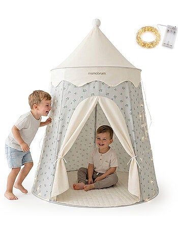 Tenda tipi castello da gioco bambini led mamabrum