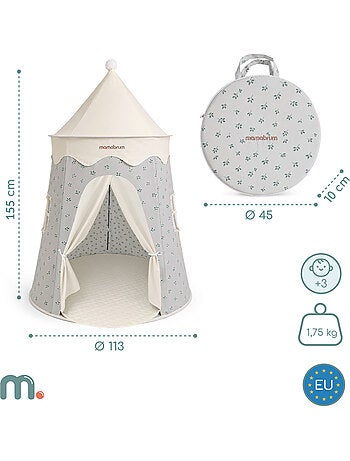 Tenda tipi castello da gioco bambini led mamabrum