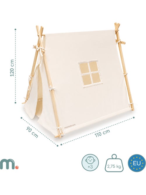 Tenda tipi da gioco legno bambini 110x90x120cm mamabrum - Kiabi Tenda tipi da gioco legno bambini 110x90x120cm mamabrum - Kiabi