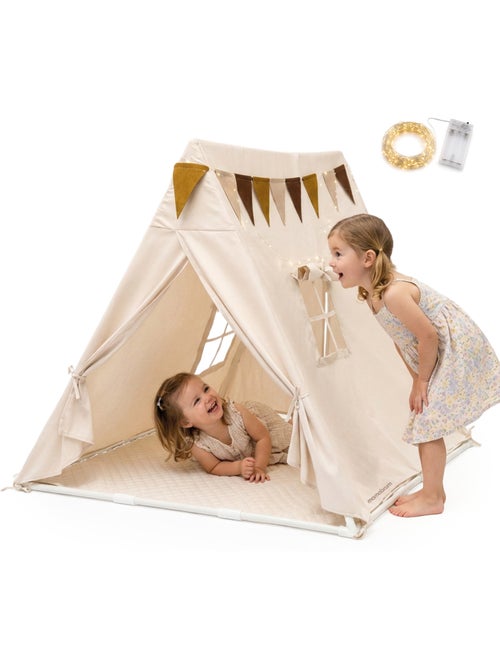 Tenda tipi da gioco per bambini 110x110x120cm led mamabrum - Kiabi Tenda tipi da gioco per bambini 110x110x120cm led mamabrum - Kiabi