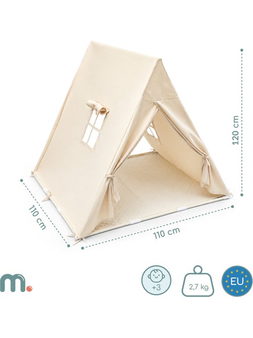 Tenda tipi da gioco per bambini 110x110x120cm led mamabrum - Kiabi Tenda tipi da gioco per bambini 110x110x120cm led mamabrum - Kiabi