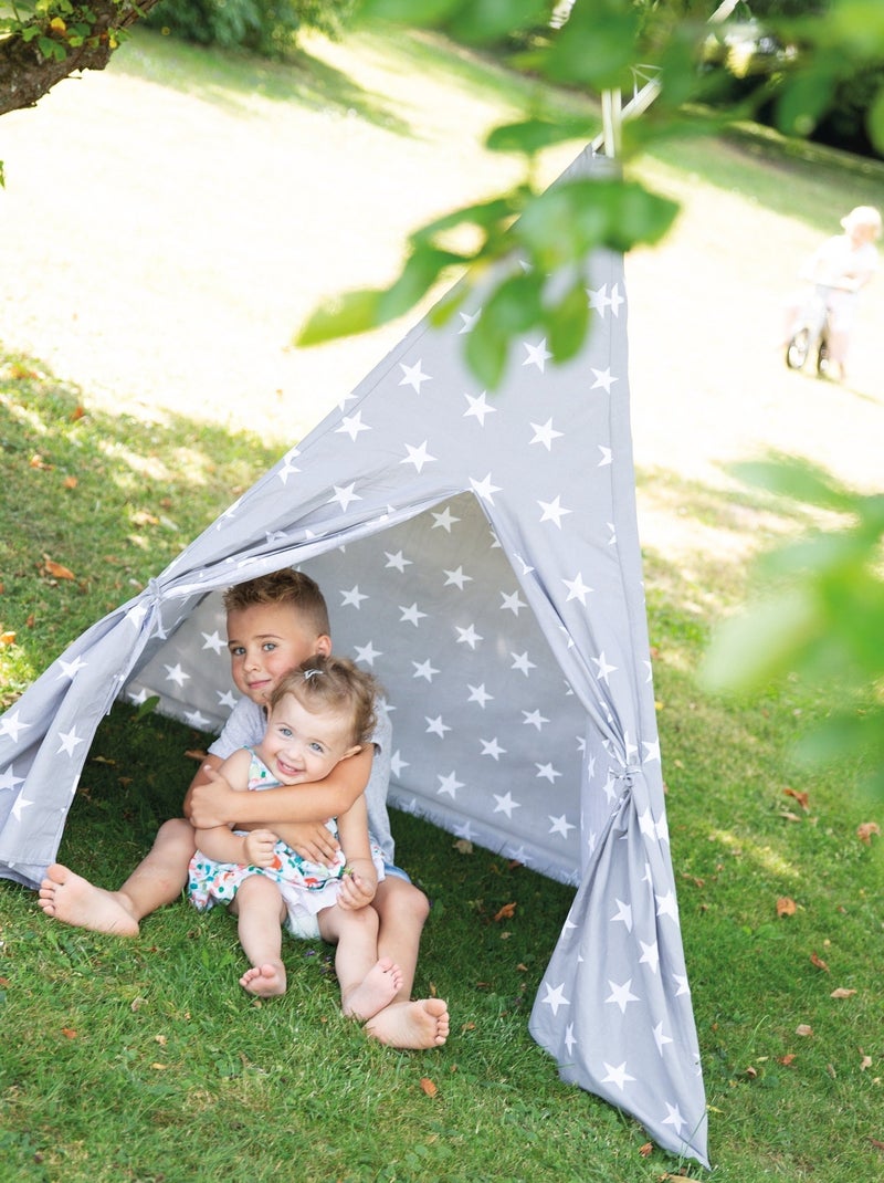 Tenda tipi stellata + borsa da trasporto "Little Stars" – ROBA Grigio bianco - Kiabi