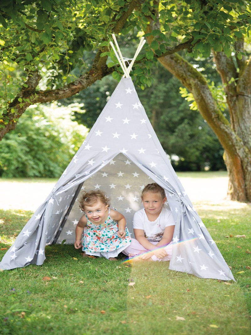 Tenda tipi stellata + borsa da trasporto "Little Stars" – ROBA Grigio bianco - Kiabi