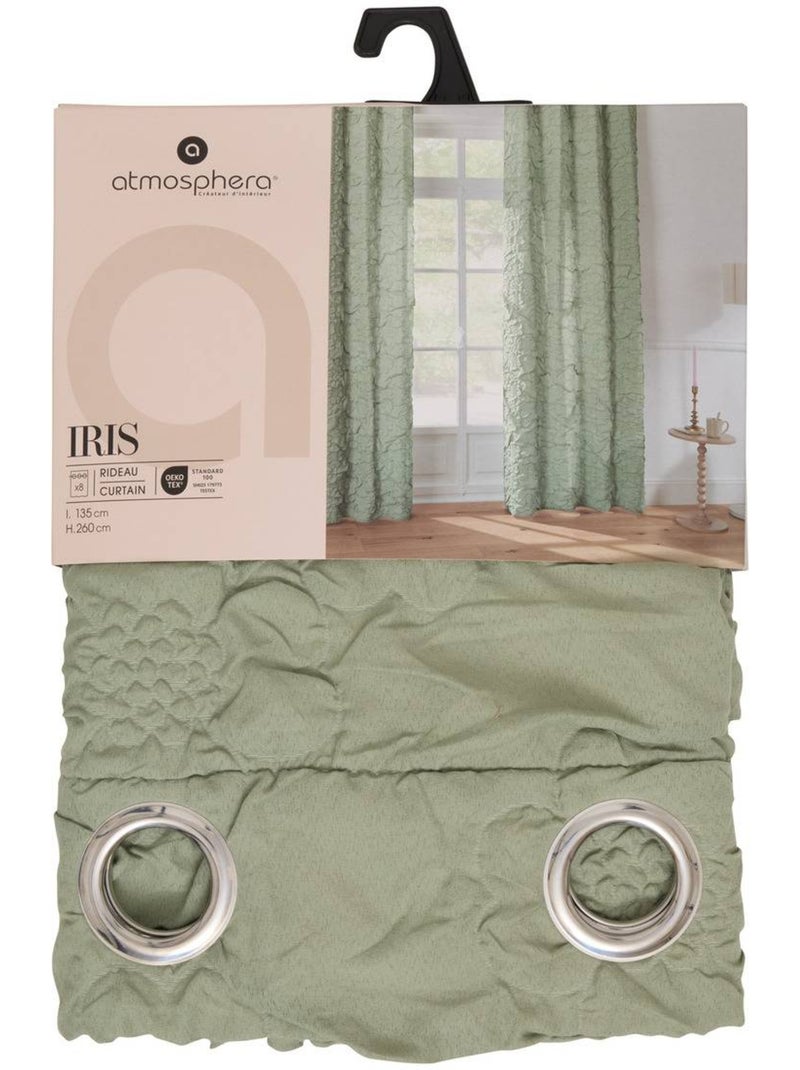 Tenda trapuntata con occhielli Verde - Kiabi