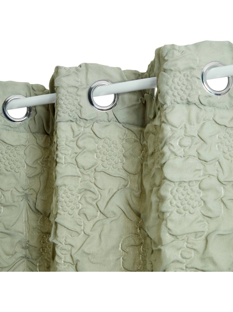 Tenda trapuntata con occhielli Verde - Kiabi