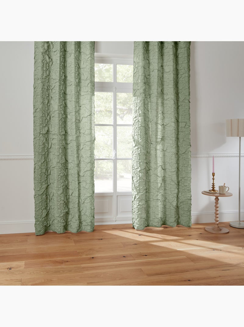 Tenda trapuntata con occhielli Verde - Kiabi