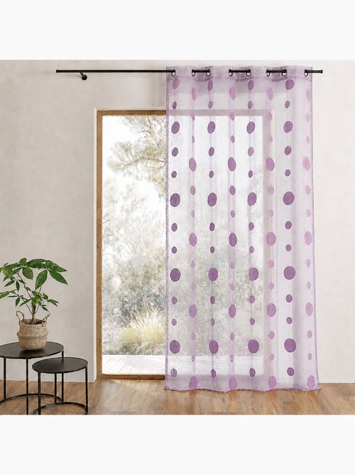 Tenda trasparente a maglia effetto rete a pois - Kiabi