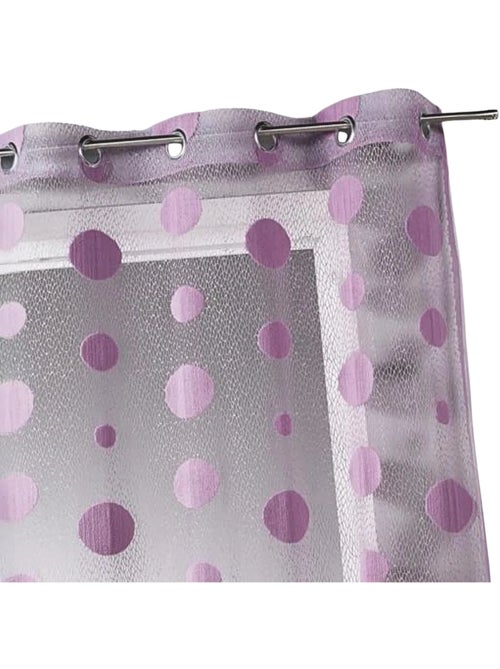 Tenda trasparente a maglia effetto rete a pois - Kiabi