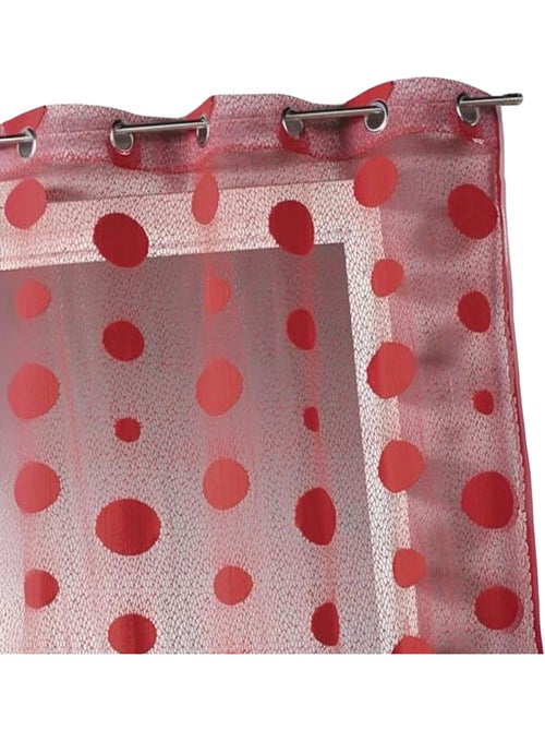 Tenda trasparente a maglia effetto rete a pois - Kiabi