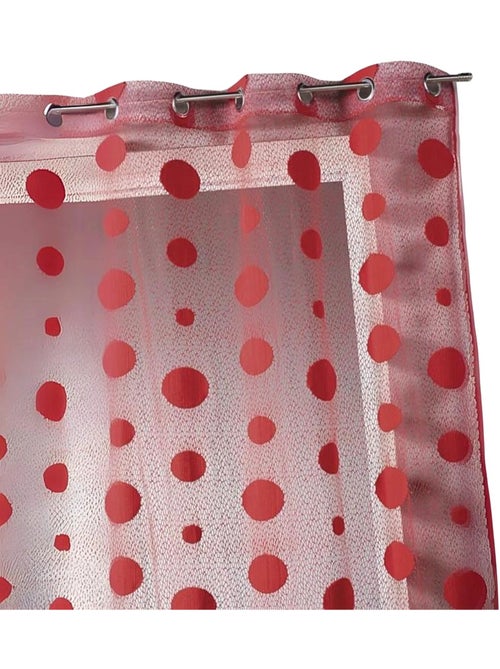 Tenda trasparente a maglia effetto rete a pois - Kiabi