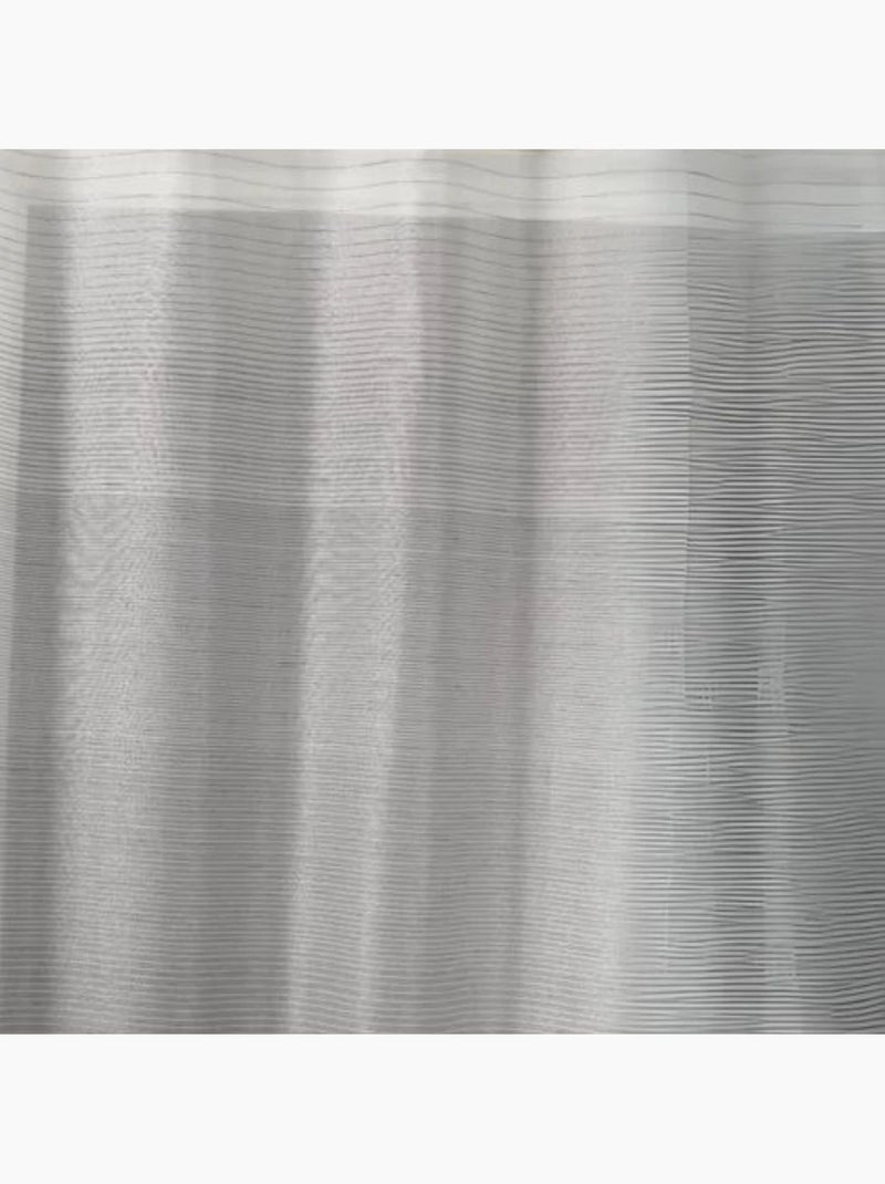 Tenda trasparente a righe orizzontali sfumate Grigio chiaro - Kiabi