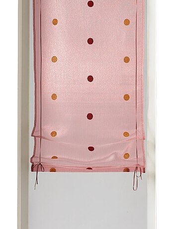 Tenda trasparente a rullo in organza a pois